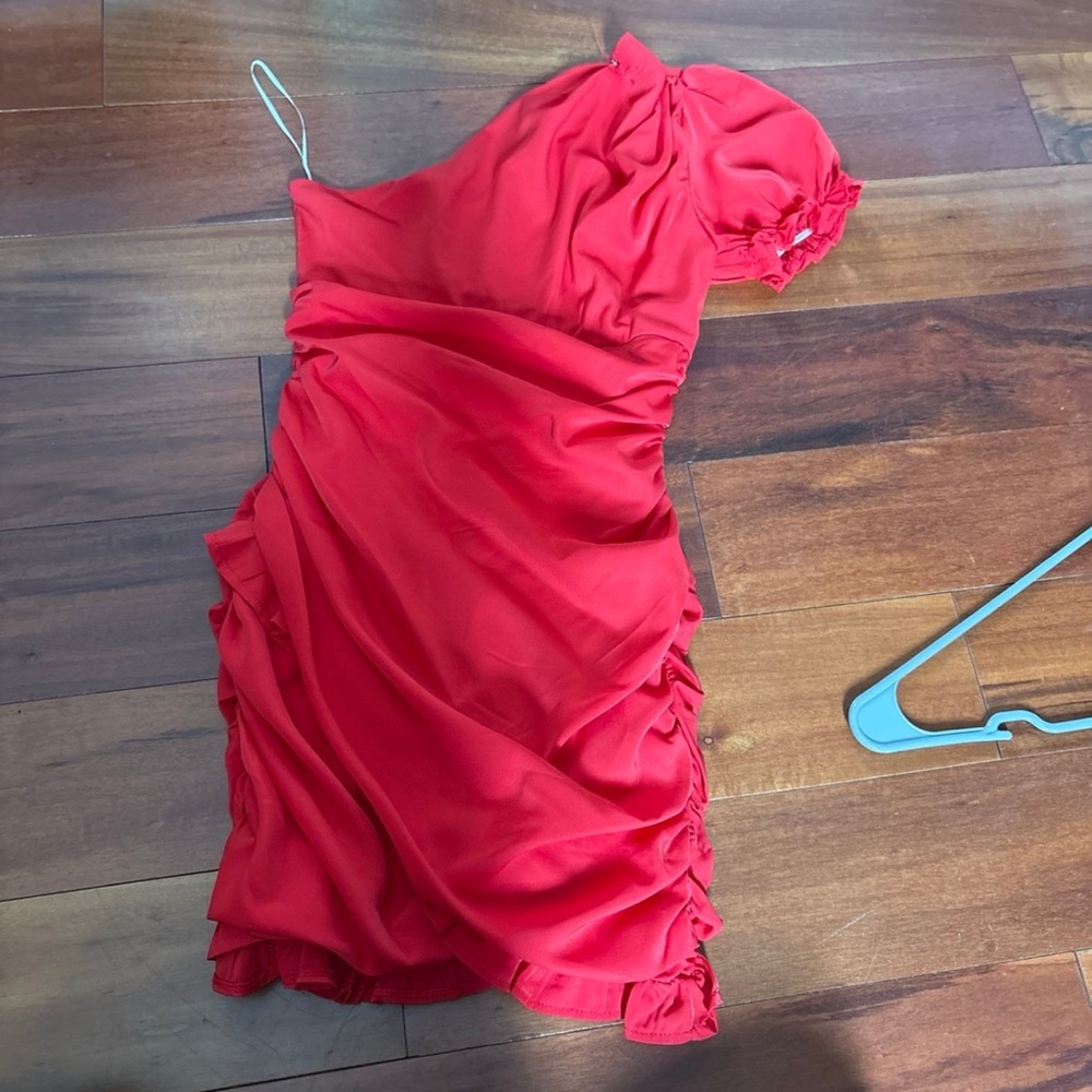 Hello Molly Vibrant Red Dress